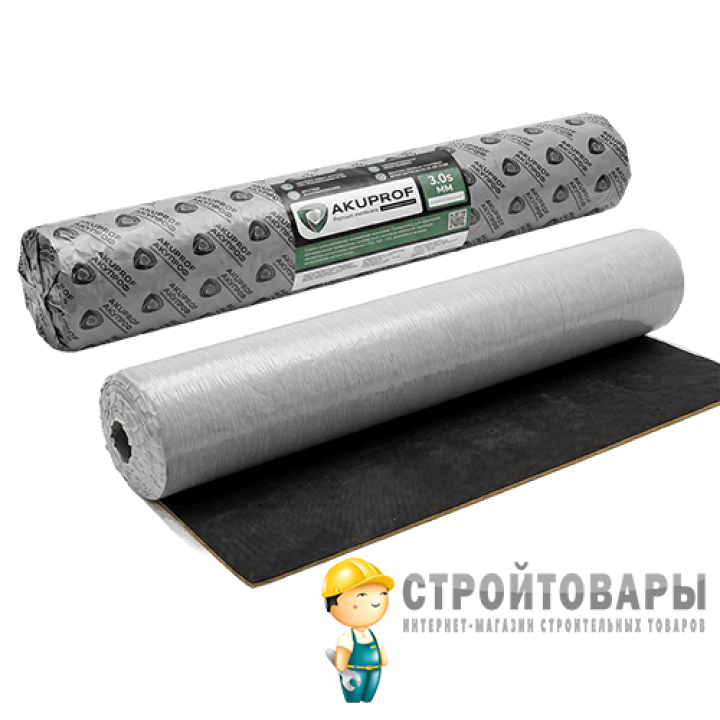 Akuprof Premium Membrane 3S 2500х1200х3мм (3м²) самоклеящаяся