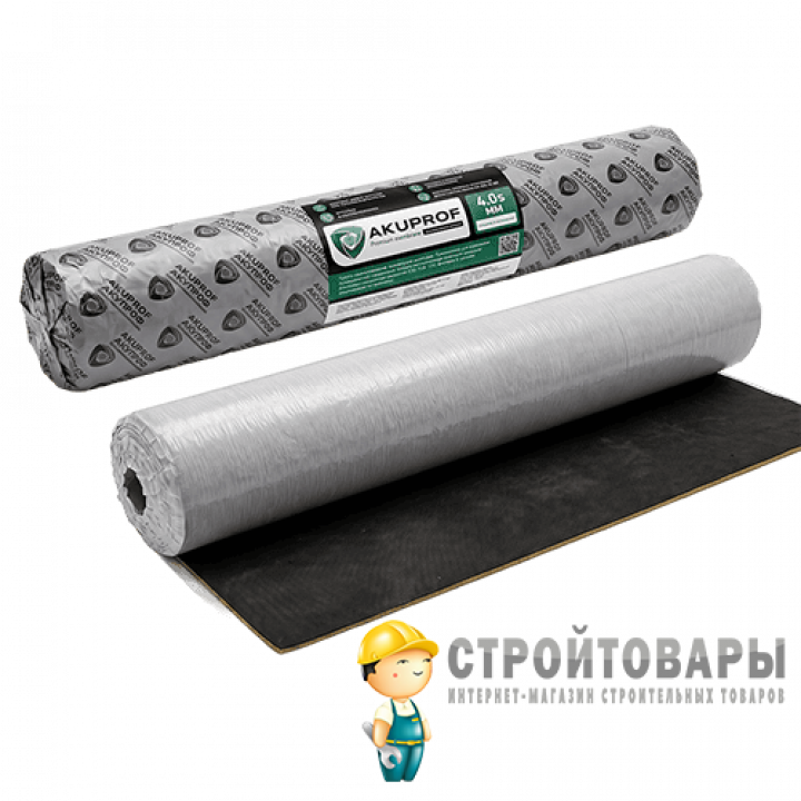 Akuprof Premium Membrane 4S 2500х1200х4мм (3м²) самоклеящаяся
